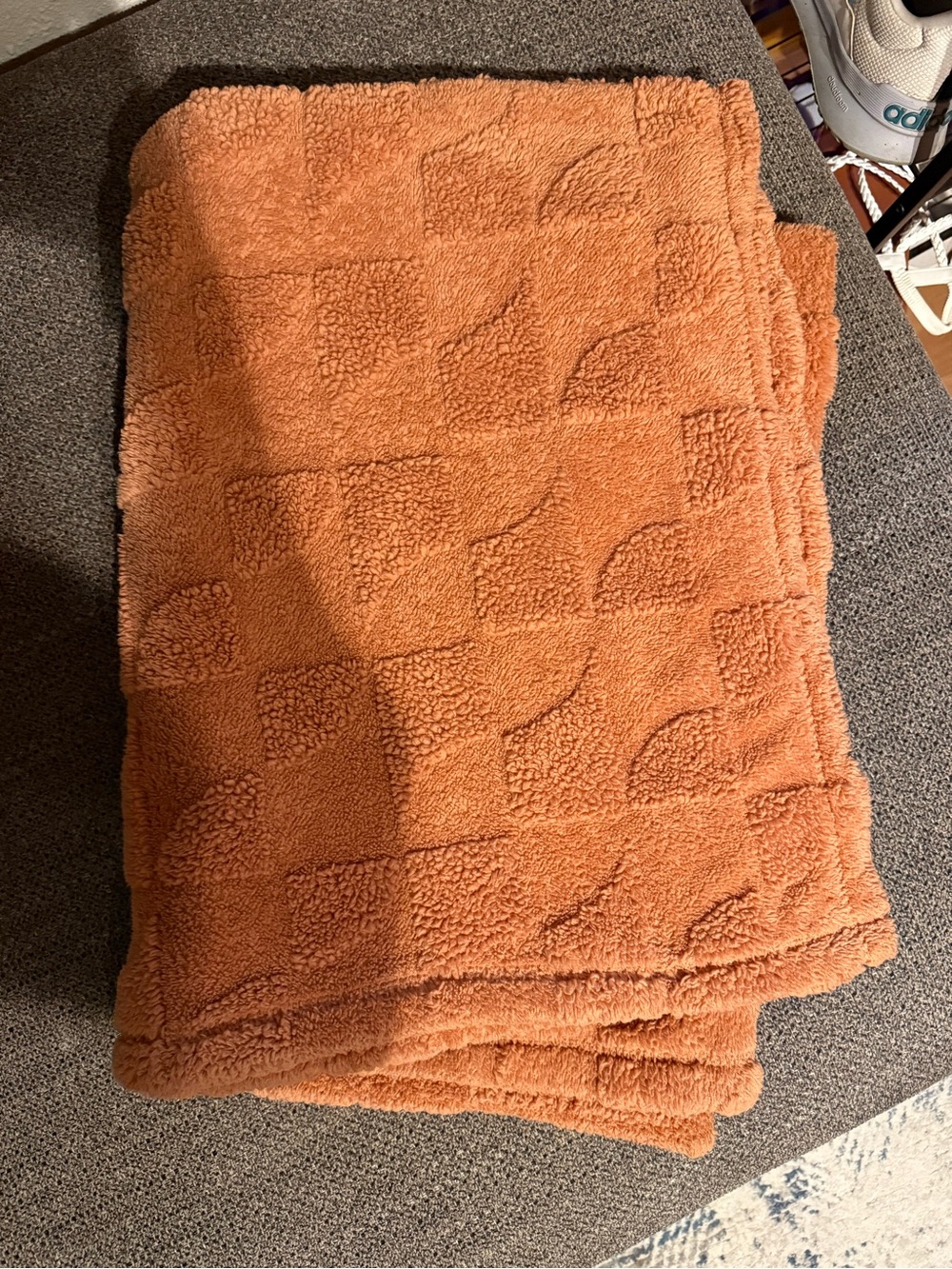 Room Essentials Plush Sherpa Throw Blanket